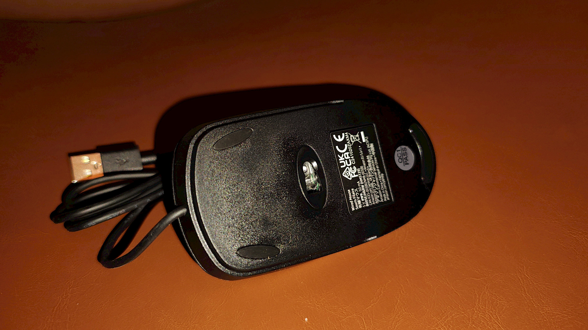 Amazon Basics Optische Maus Detailansicht