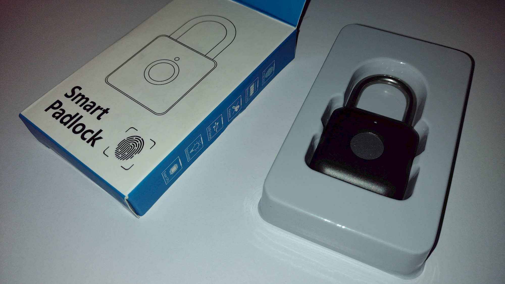 Anweller Smart Padlock Fingerabdruck-Sensor Nahaufnahme