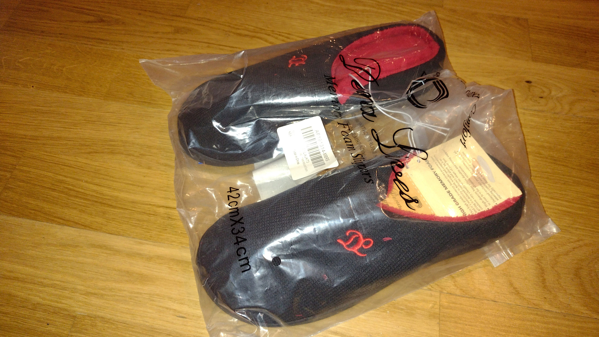 DL Hausschuhe Herren – Verpackung