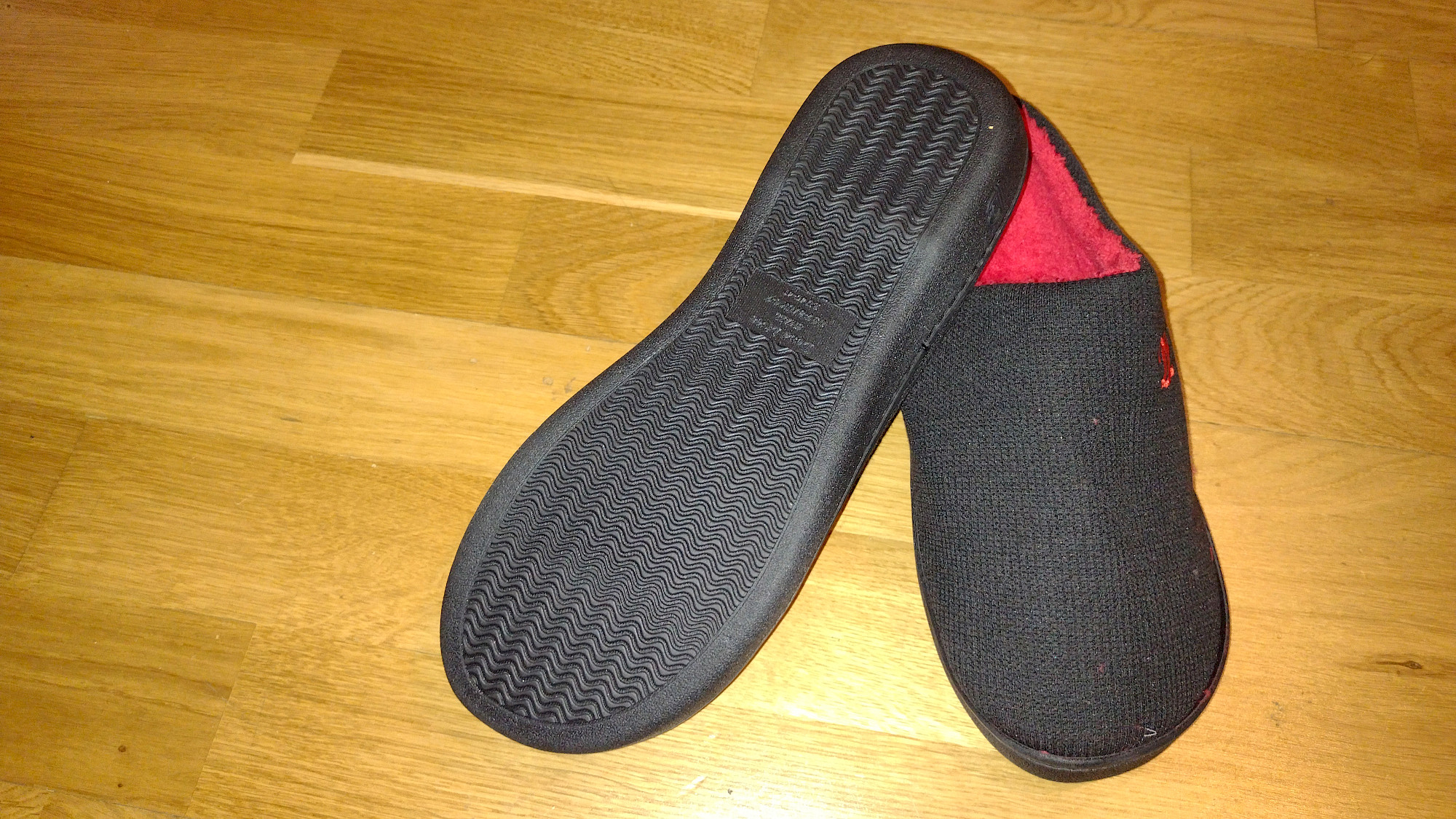 DL Hausschuhe – Gummisohle mit Profil