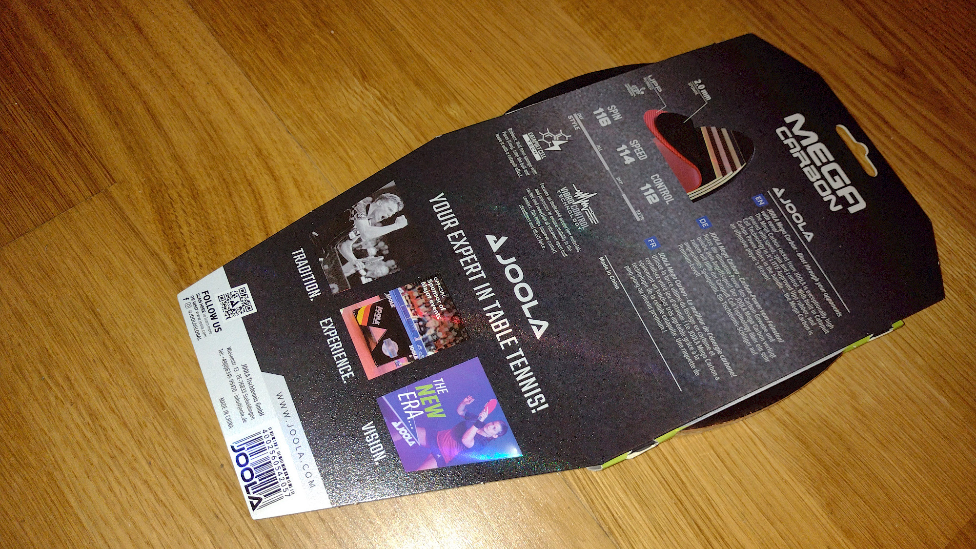 JOOLA MEGA CARBON Schlägerblatt mit Carbon-Furnieren