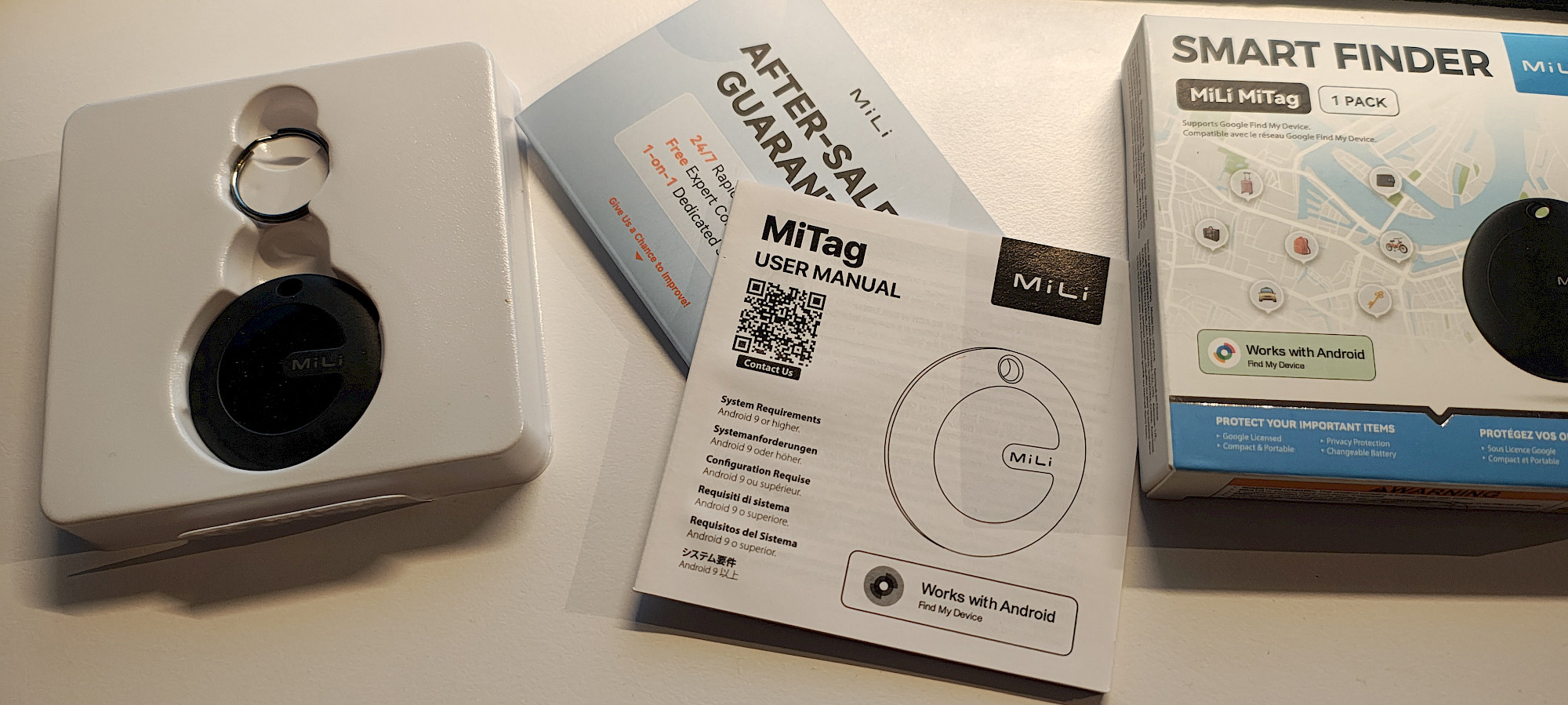 Nahaufnahme des MiLi MiTag Smart Tag