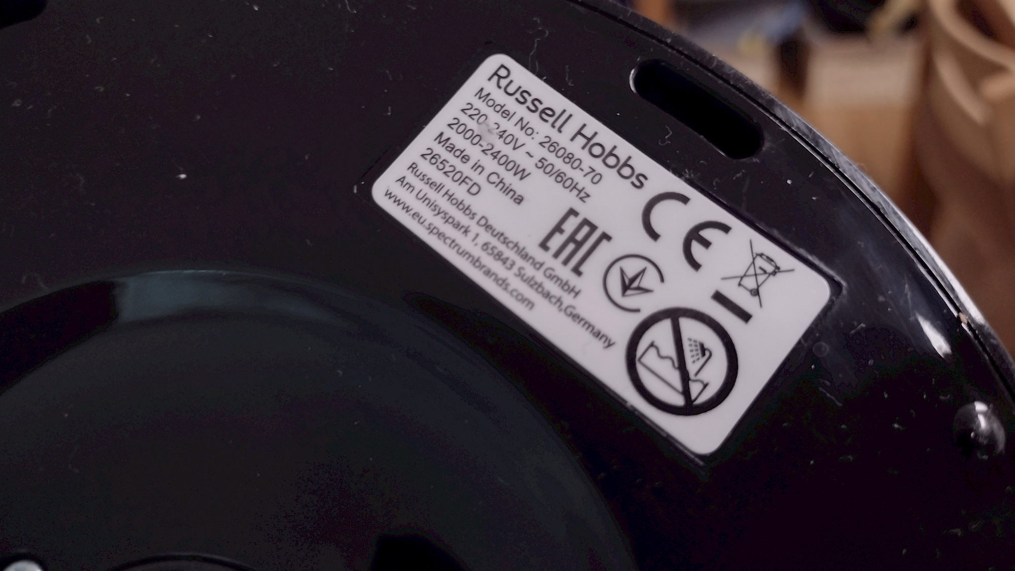 Russell Hobbs Glas-Wasserkocher – Detailansicht