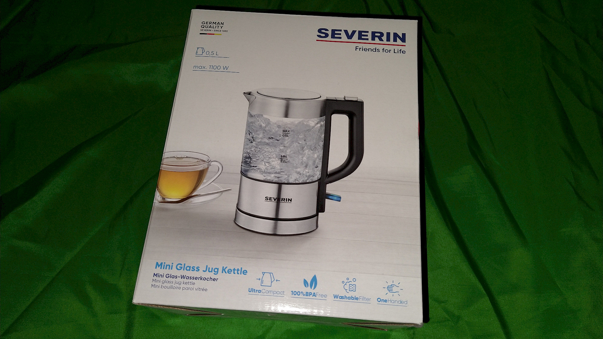 SEVERIN WK 3472 – Glaskörper mit Füllmarkierungen