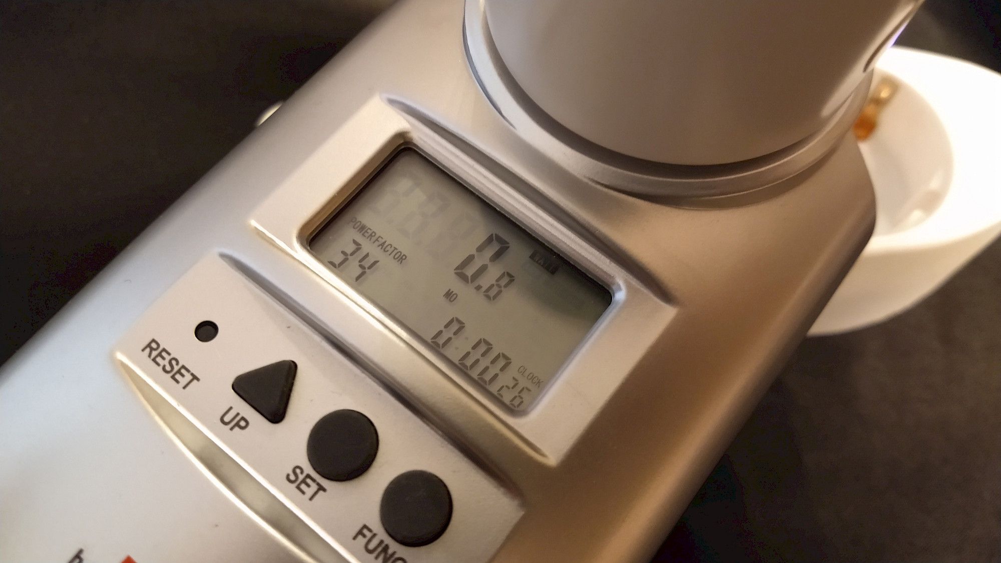 Eigenverbrauch im aktiven Betrieb: 0,8 Watt