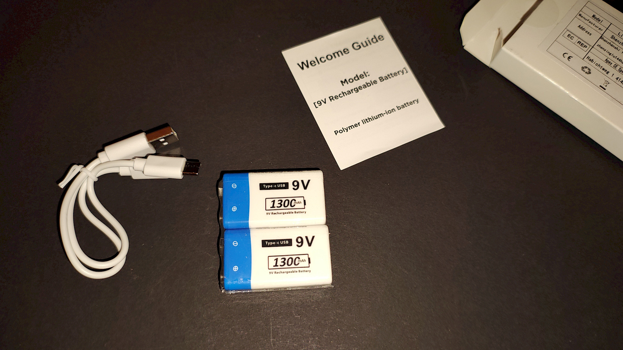 TAYUZH 9V Akkus – Lieferumfang