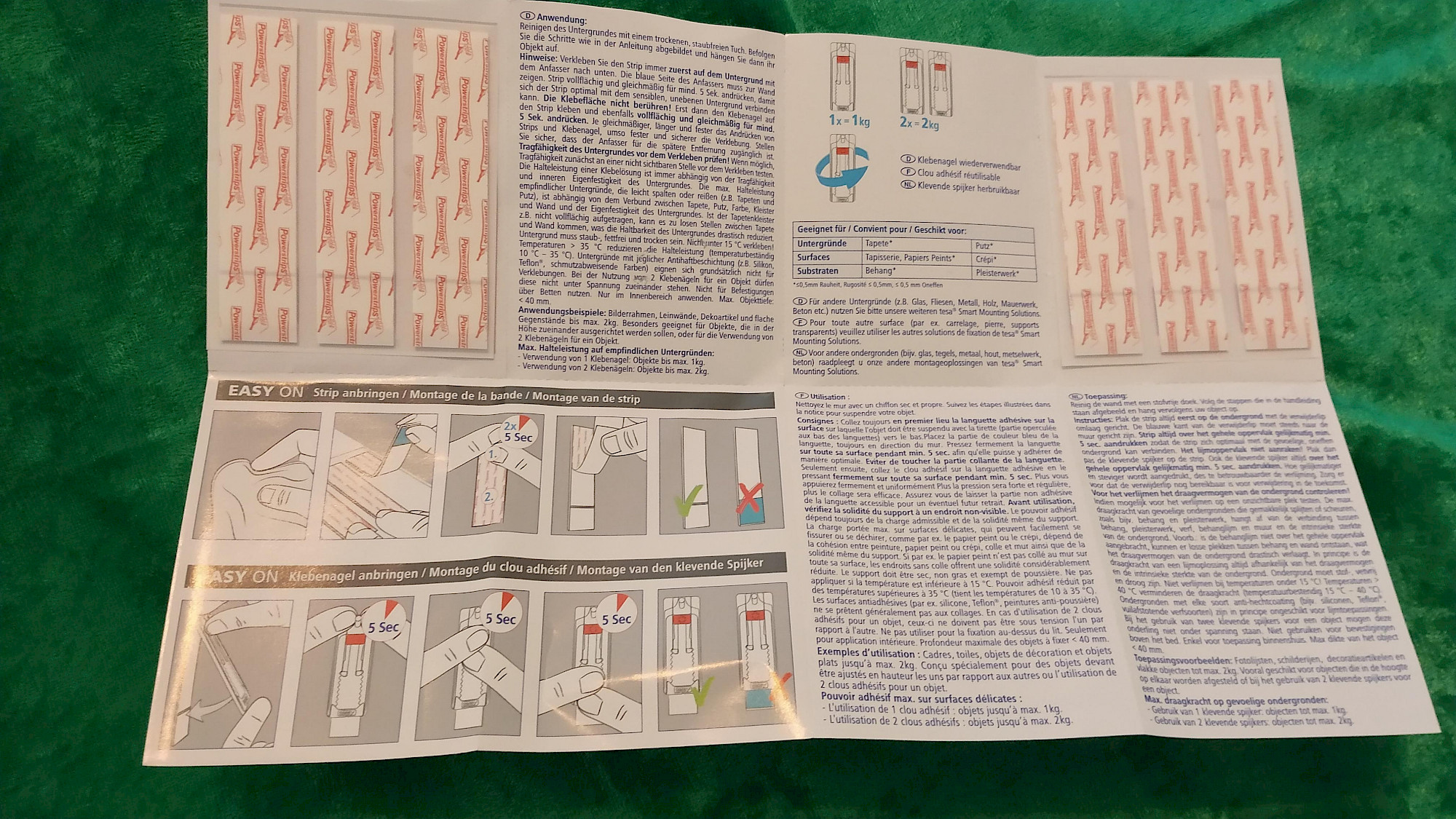 tesa Klebenagel – Nahaufnahme Verstellmechanismus