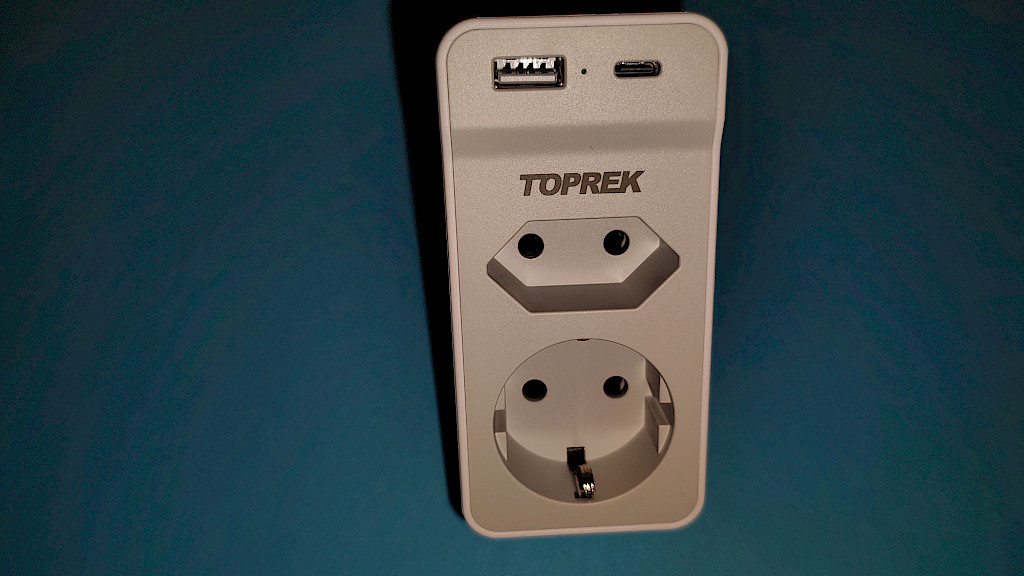 TOPREK 4-in-1 Doppelstecker für USB-C Steckdose im Test 2026